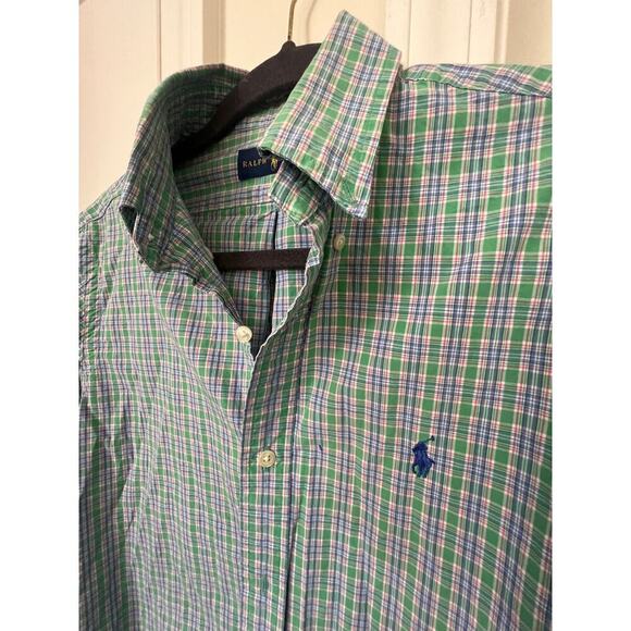 RALPH LAUREN LONG SLEEVE PLAID BUTTON UP MENS SIZE SMALL - Picture 5 of 8